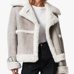 All Saints Farley Shearling Jacket